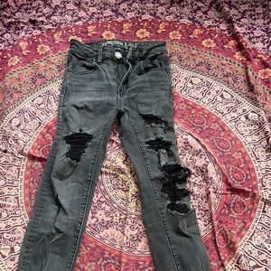 Distressed American Eagle Jeans